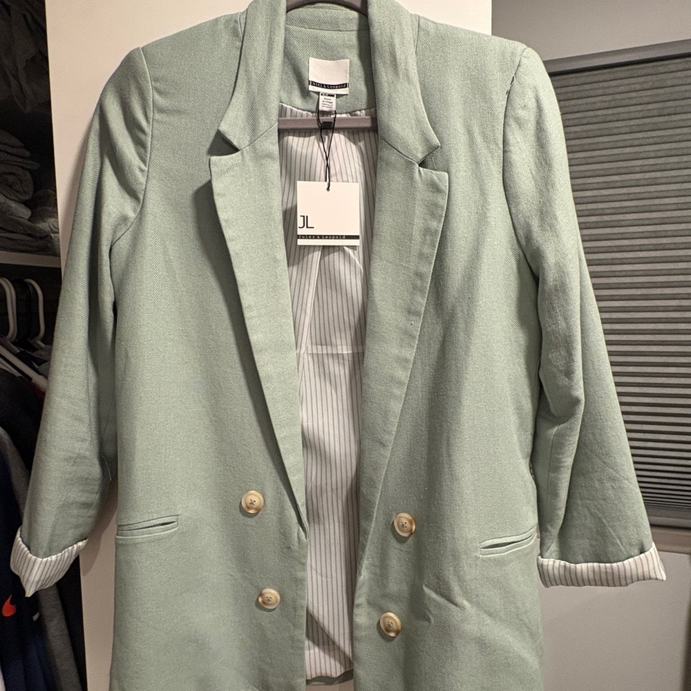 Jules & Leopold Mint Green Blazer